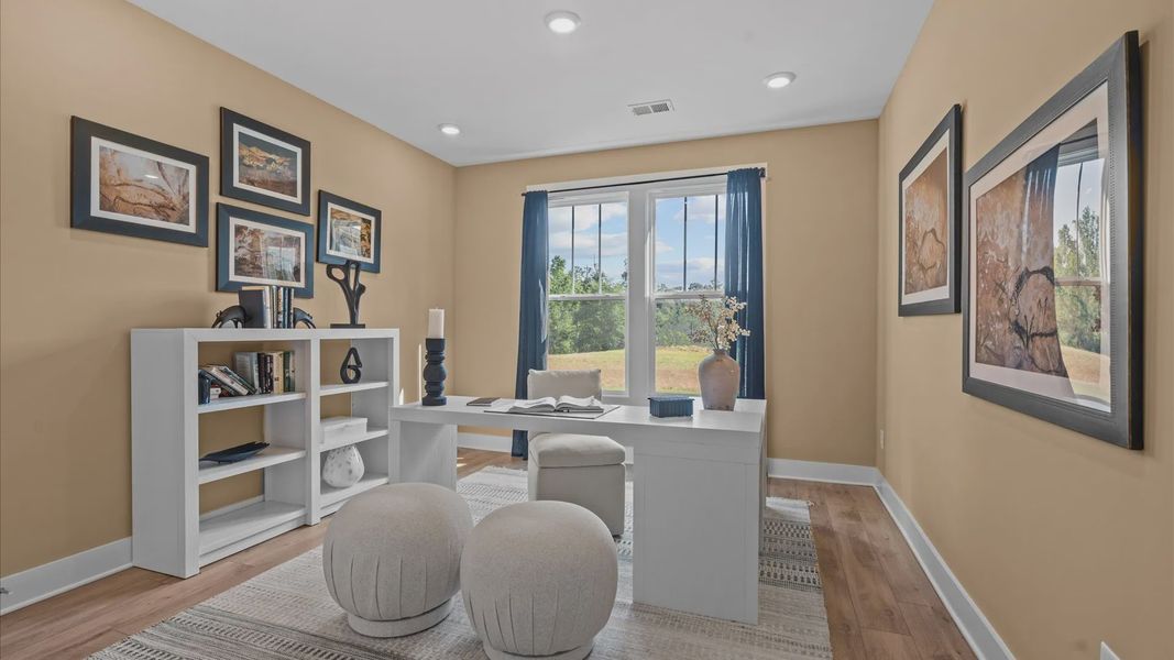 Furnished interior view inside a new home in Kayfield at Midway, Anderson (Image 19).