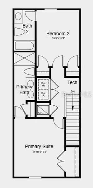 2D floor plan layout of this home in Skye Ranch Community Group Page, Sarasota, FL (Image 3).