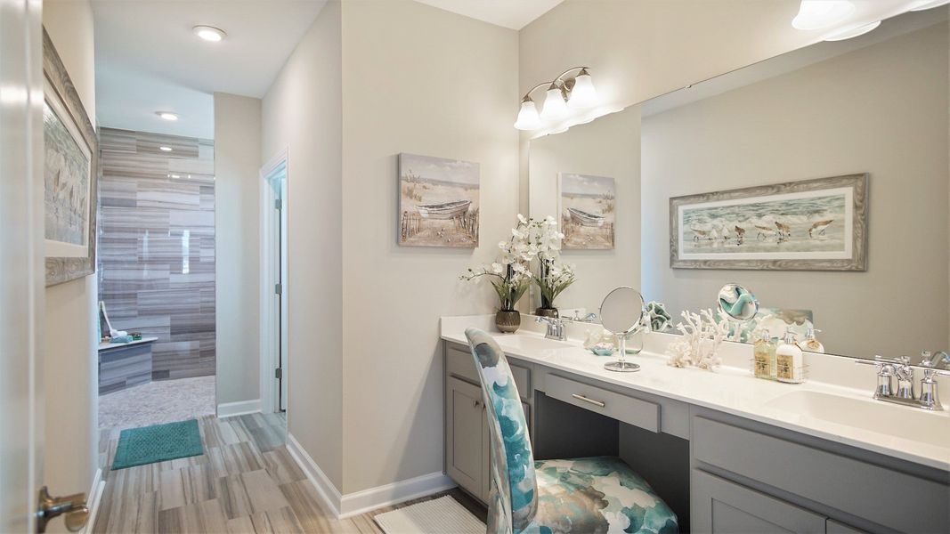 Representative furnished interior of a home built from the The Seashore Multi-Gen by Chesapeake Homes in Traditions at Carolina Forest, Myrtle Beach (Image 12). Representative furnished interior of a home built from the The Seashore Multi-Gen by Chesapeake Homes in Traditions at Carolina Forest, Myrtle Beach (Image 12).