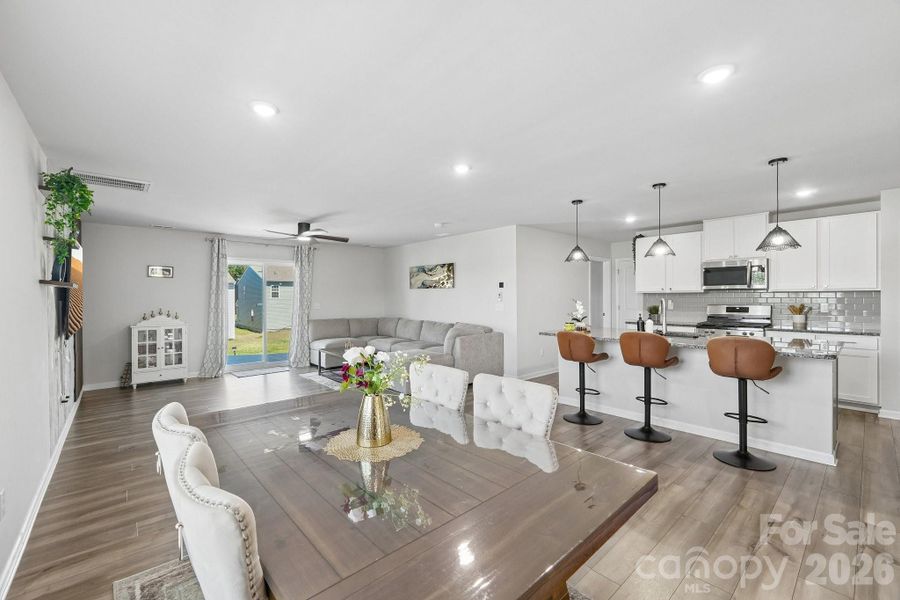 Furnished interior view inside a new home in , Charlotte (Image 8).