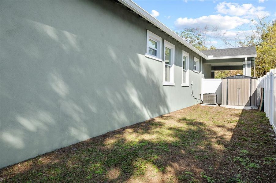 Exterior details and patio area of a home in , Tampa (Image 25). Exterior details and patio area of a home in , Tampa (Image 25).