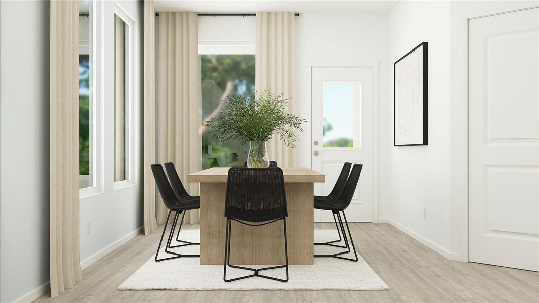 Furnished interior view inside a new home in Meadowlark Preserve, Pflugerville (Image 8).