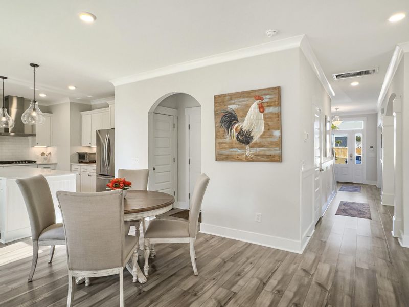 Furnished interior view inside a new home in Hewing Farms, Summerville (Image 40). Furnished interior view inside a new home in Hewing Farms, Summerville (Image 40).