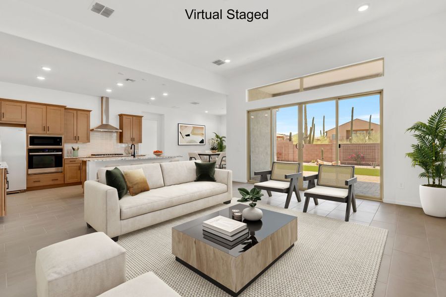 Furnished interior view inside a new home in Saguaro Reserve II, Marana (Image 4).