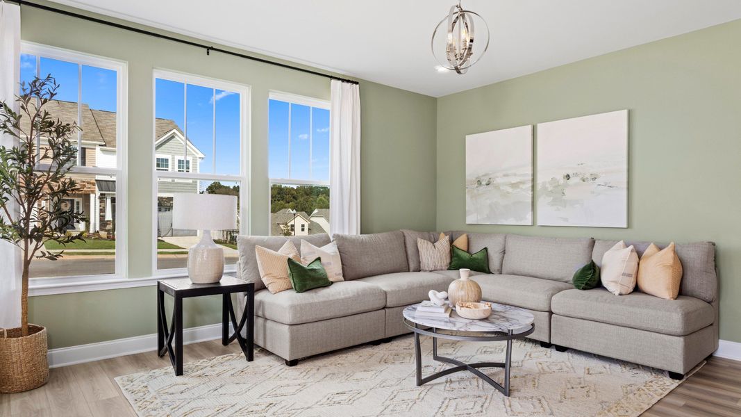 Furnished interior view inside a new home in Spring Village Townhomes, Angier (Image 5).