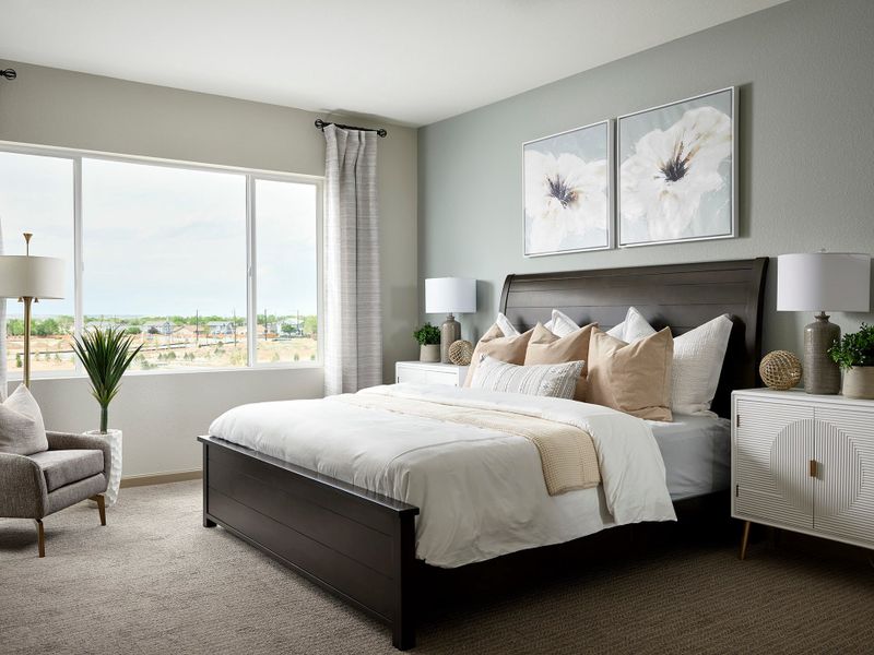 Representative furnished interior of a home built from the 4036 by Tri Pointe Homes in Reunion, Commerce City (Image 12).