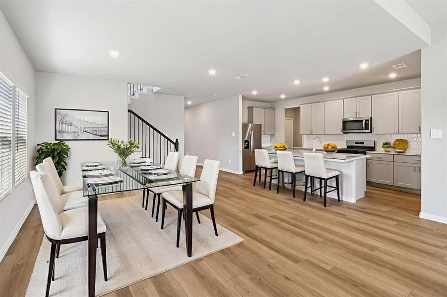 Furnished interior view inside a new home in Lakehaven - Signature Series, Farmersville (Image 5). Furnished interior view inside a new home in Lakehaven - Signature Series, Farmersville (Image 5).