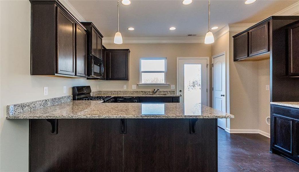 Furnished interior view inside a new home in The Andros, Dalton (Image 3).