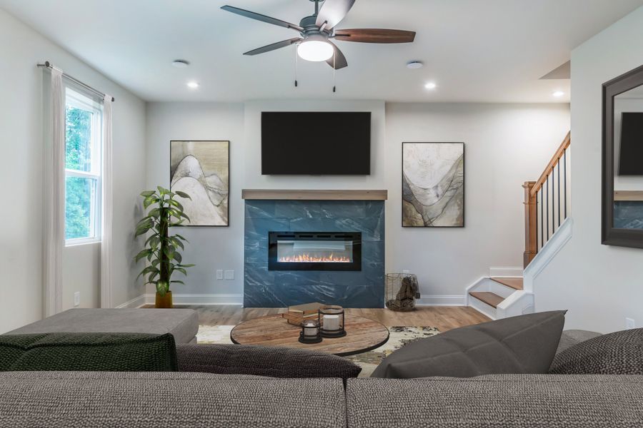 Furnished interior view inside a new home in Easton Walk, Lawrenceville (Image 5).