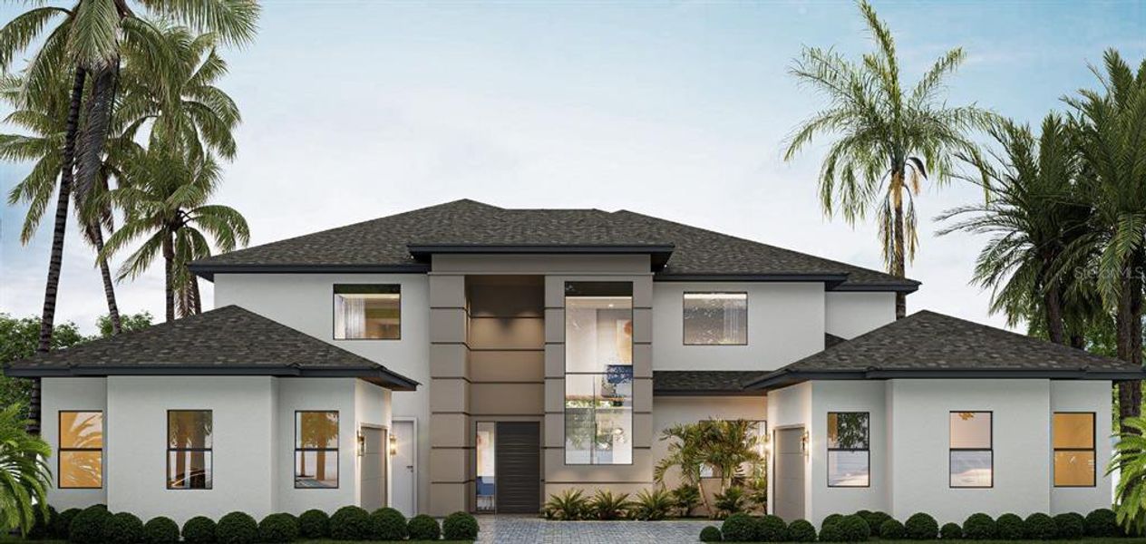 Front exterior of a new home in , Montverde, FL, highlighting curb appeal (Image 2). Front exterior of a new home in , Montverde, FL, highlighting curb appeal (Image 2).