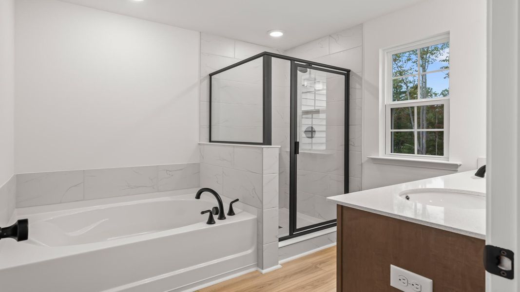 Furnished interior view inside a new home in Creekside at Andrews, Summerville (Image 11).