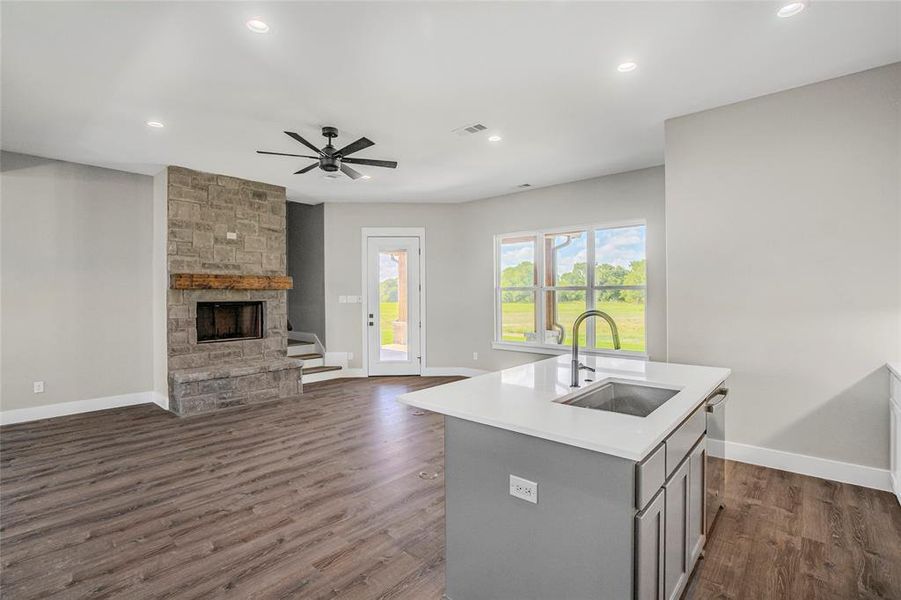 Furnished interior view inside a new home in , Wills Point (Image 5).