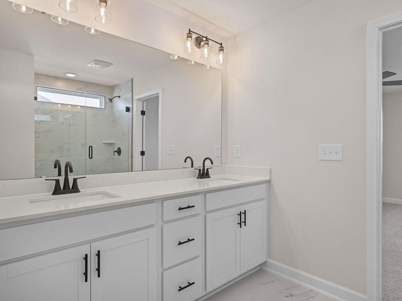 Furnished interior view inside a new home in Tobacco Road, Angier (Image 9).
