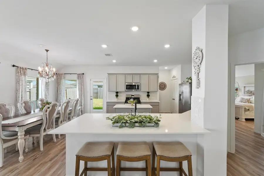 Furnished interior view inside a new home in Sterling Point at Baytown Crossings: Wildflower II Collection, Baytown (Image 4).