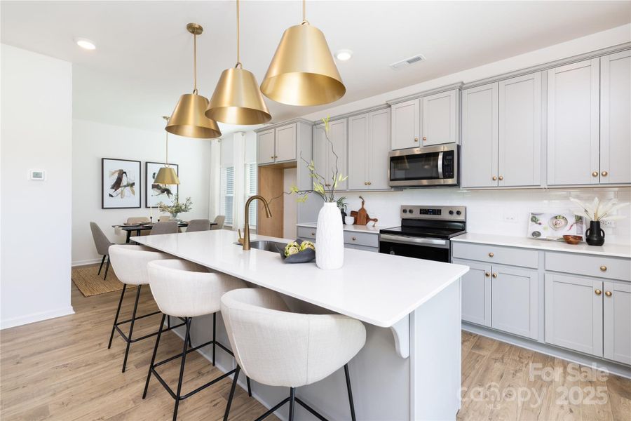 Furnished interior view inside a new home in , New London (Image 6).