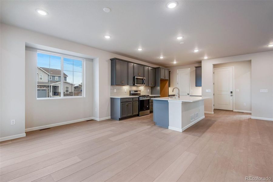 Furnished interior view inside a new home in Painted Prairie, Aurora (Image 17).