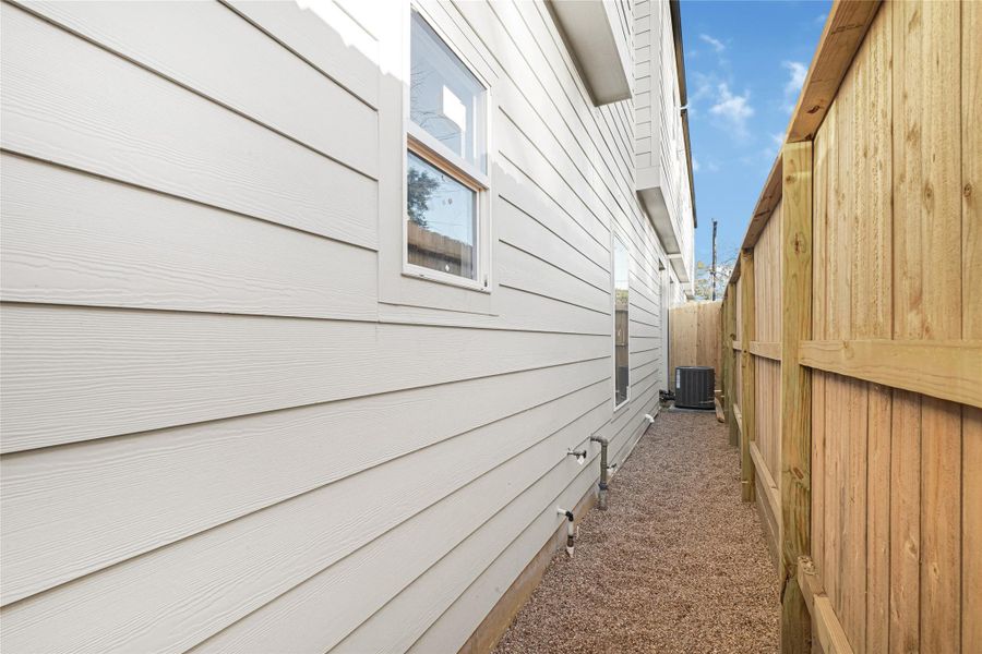 Exterior details and patio area of a home in , Houston (Image 3). Exterior details and patio area of a home in , Houston (Image 3).