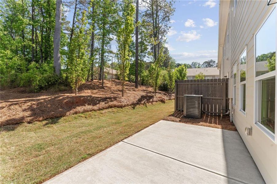 Exterior details and patio area of a home in Cherokee Township, Acworth (Image 20).
