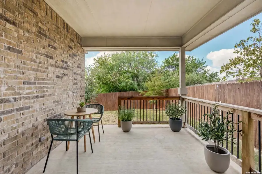 Exterior details and patio area of a home in Comanche Ridge, San Antonio (Image 2). Exterior details and patio area of a home in Comanche Ridge, San Antonio (Image 2).