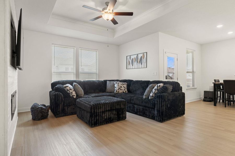 Furnished interior view inside a new home in Saddleback at Santa Rita Ranch, Liberty Hill (Image 32).