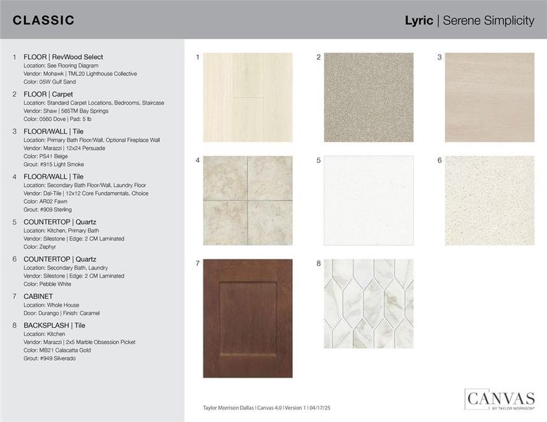 Design Selections - This home is currently under construction - selections are subject to change