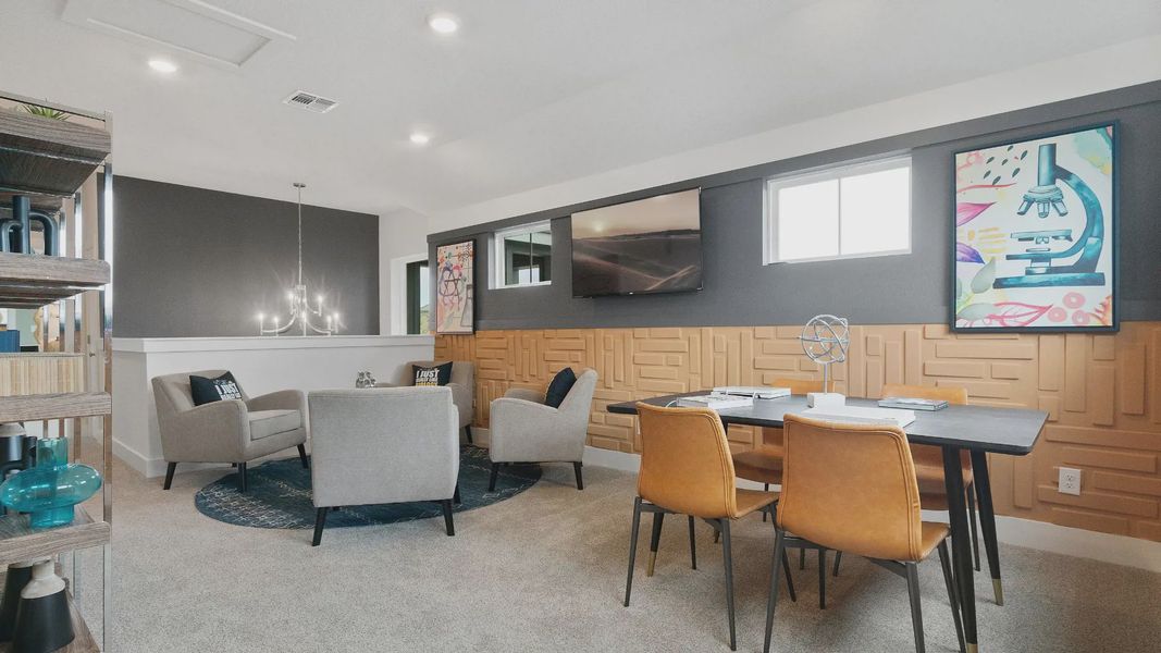 Representative furnished interior of a home built from the Maddy by Chesmar Homes in Santa Rita Ranch, Liberty Hill (Image 13).