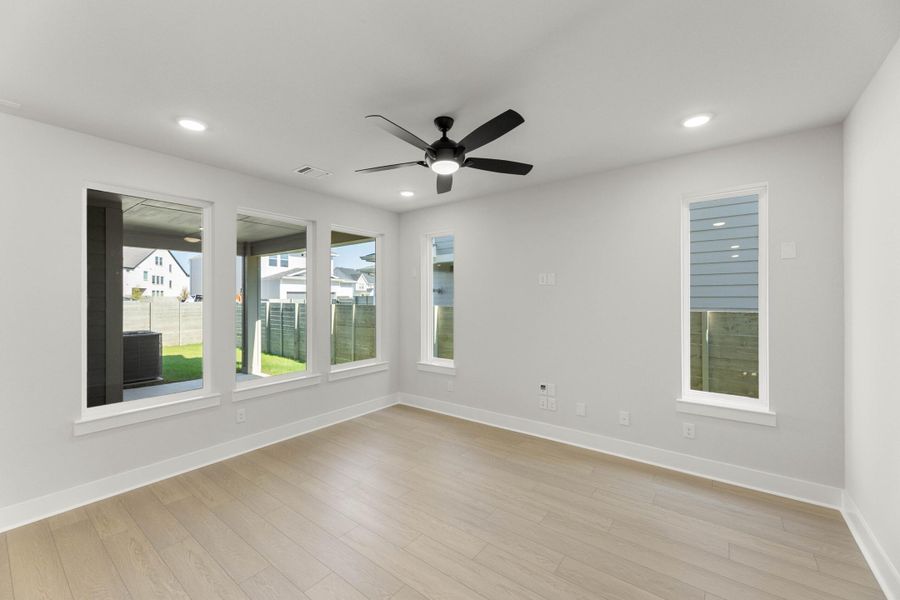 Spacious, unfurnished interior of a new home in Terrace Collection at Harvest, Argyle (Image 13).