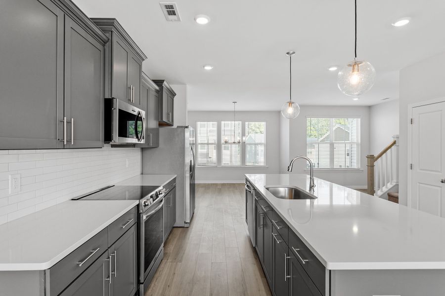 Furnished interior view inside a new home in Renaissance at White Oak, Garner (Image 7). Furnished interior view inside a new home in Renaissance at White Oak, Garner (Image 7).