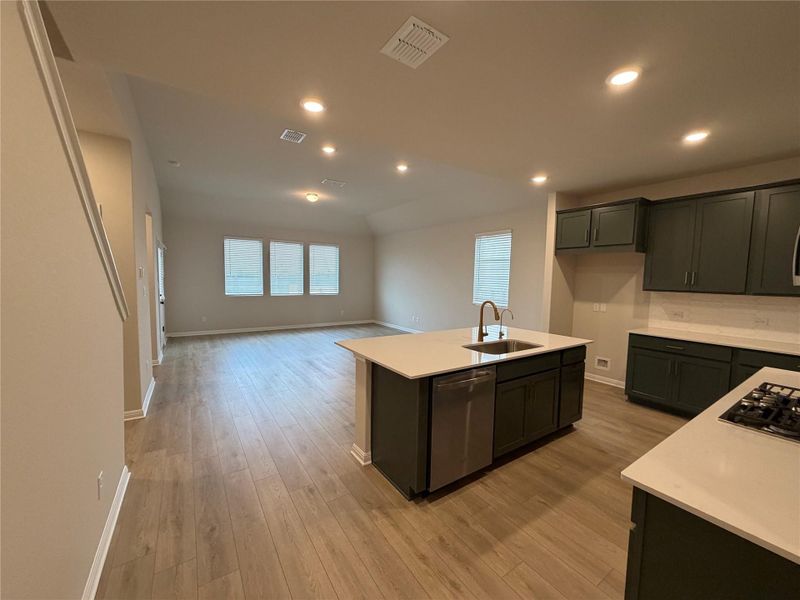 Furnished interior view inside a new home in Willow Springs, Buda (Image 5).