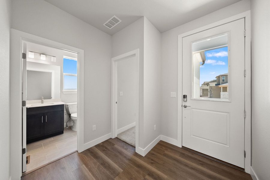 Spacious, unfurnished interior of a new home in Trumark Homes at Tanterra, Parker (Image 24). Spacious, unfurnished interior of a new home in Trumark Homes at Tanterra, Parker (Image 24).