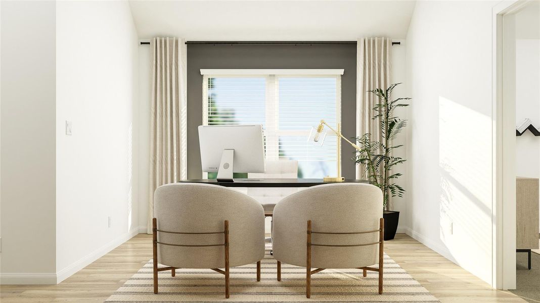 Furnished interior view inside a new home in Lively Ranch: Brookstone Collection, Georgetown (Image 7).