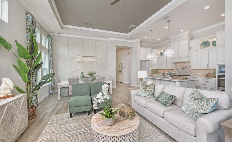 Furnished interior view inside a new home in Middlebourne, St. Johns (Image 5). Furnished interior view inside a new home in Middlebourne, St. Johns (Image 5).