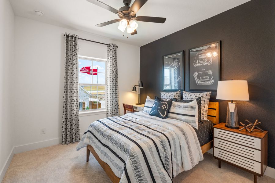Representative furnished interior of a home built from the Yale by Beazer Homes in Waterbend, Euless (Image 10).