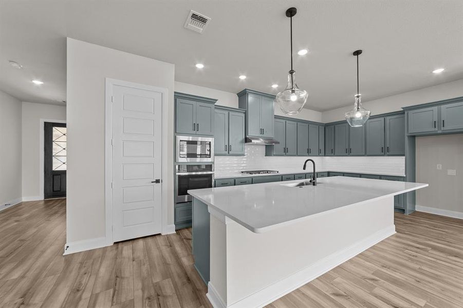 Furnished interior view inside a new home in South Pointe Manor Series, Mansfield (Image 5). Furnished interior view inside a new home in South Pointe Manor Series, Mansfield (Image 5).