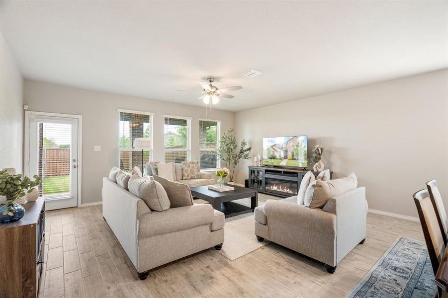 Furnished interior view inside a new home in Redden Farms, Midlothian (Image 33). Furnished interior view inside a new home in Redden Farms, Midlothian (Image 33).