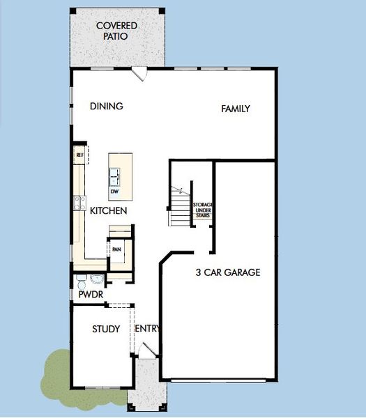 2D floor plan layout for the The Reserva by David Weekley Homes in Artesa at Soleo, San Tan Valley, AZ (Image 3). 2D floor plan layout for the The Reserva by David Weekley Homes in Artesa at Soleo, San Tan Valley, AZ (Image 3).