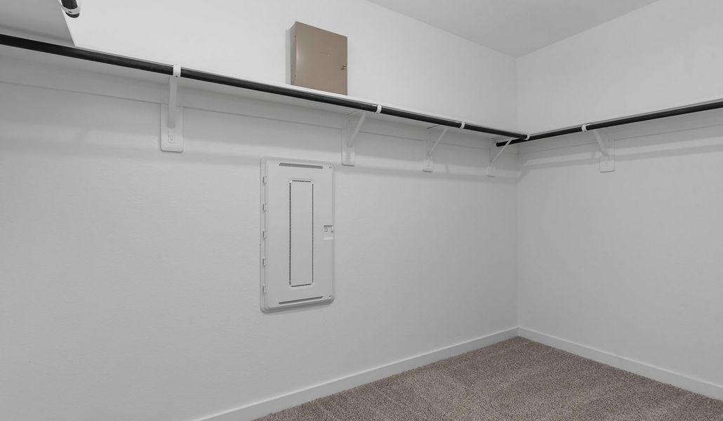 Representative unfurnished interior of a home built from the Cali by D.R. Horton in Caldwell Crossing, Iowa Colony (Image 18). Representative unfurnished interior of a home built from the Cali by D.R. Horton in Caldwell Crossing, Iowa Colony (Image 18).