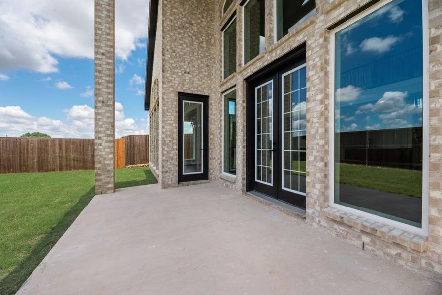Exterior details and patio area of a home in Buffalo Ridge, Celina (Image 3). Exterior details and patio area of a home in Buffalo Ridge, Celina (Image 3).