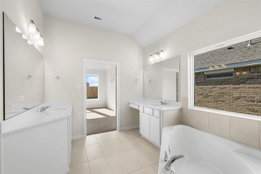 Furnished interior view inside a new home in Southern Pointe, College Station (Image 9). Furnished interior view inside a new home in Southern Pointe, College Station (Image 9).