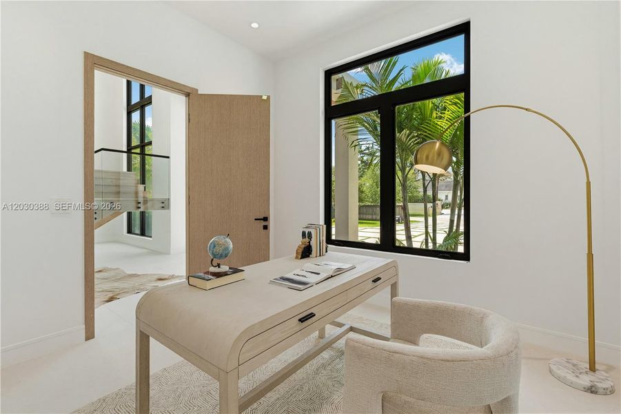 Furnished interior view inside a new home in , Miami (Image 9).