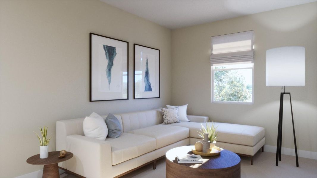 Furnished interior view inside a new home in Parkton Square, Kyle (Image 9).