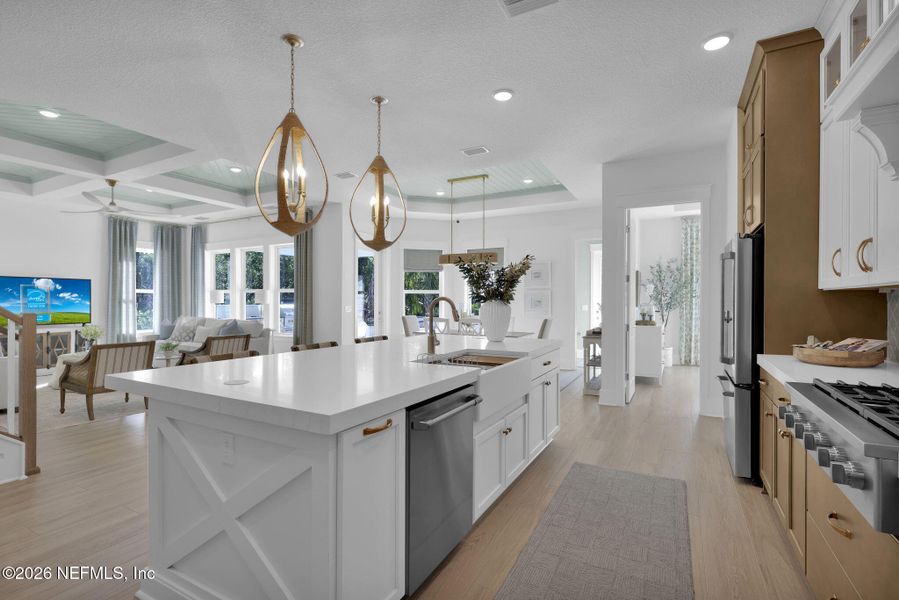 Furnished interior view inside a new home in , Ponte Vedra (Image 41).