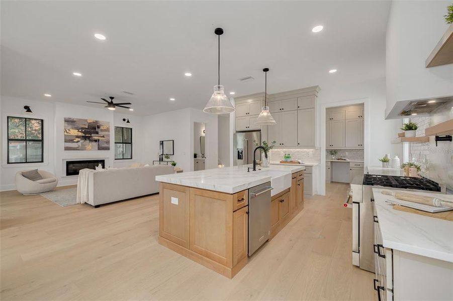Furnished interior view inside a new home in , St. Petersburg (Image 9).