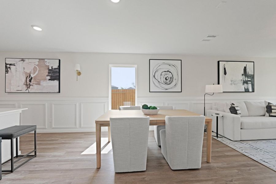 Furnished interior view inside a new home in The Canopies, Splendora (Image 11).