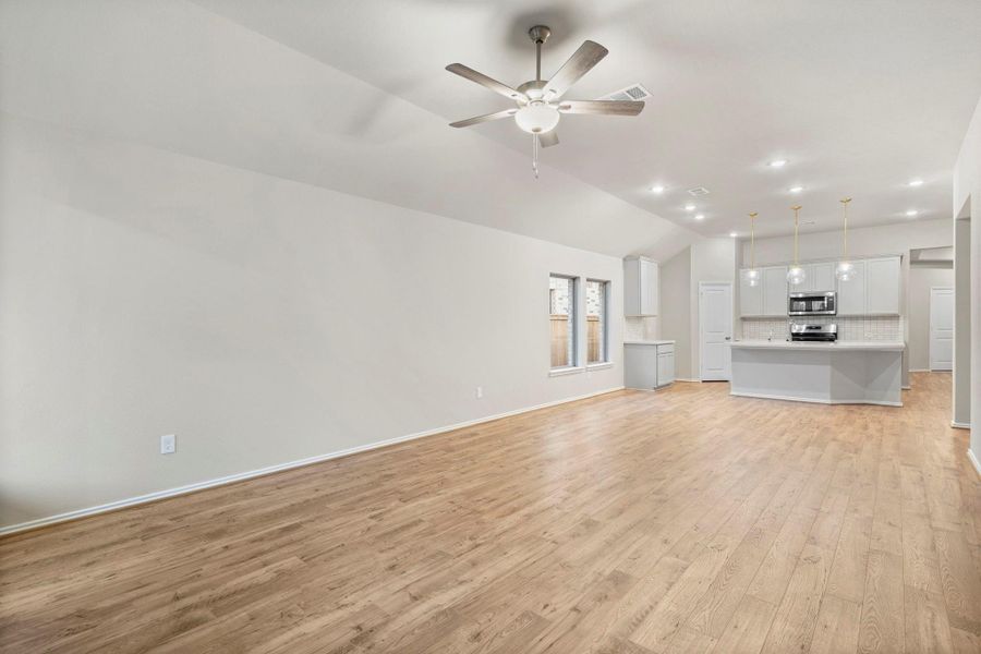 Spacious, unfurnished interior of a new home in Bridgeland, Cypress (Image 12).