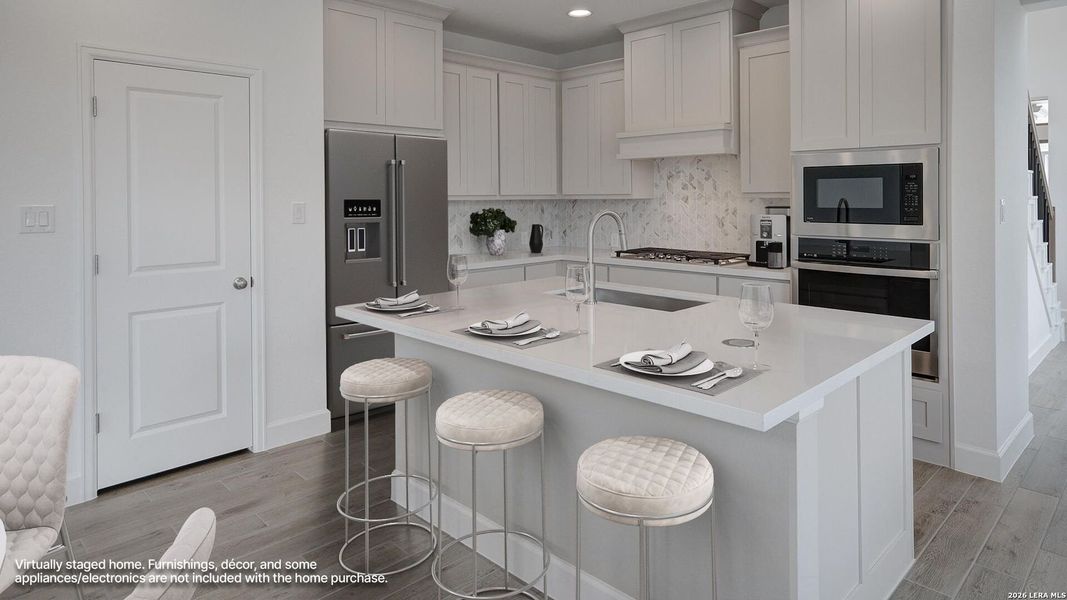 Furnished interior view inside a new home in Ladera, San Antonio (Image 12).