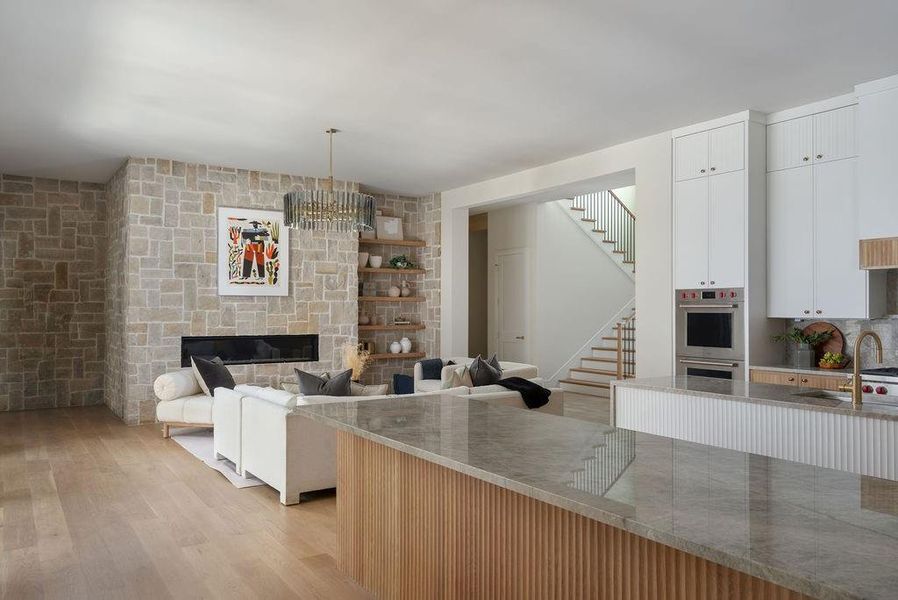 Furnished interior view inside a new home in , Dallas (Image 6).