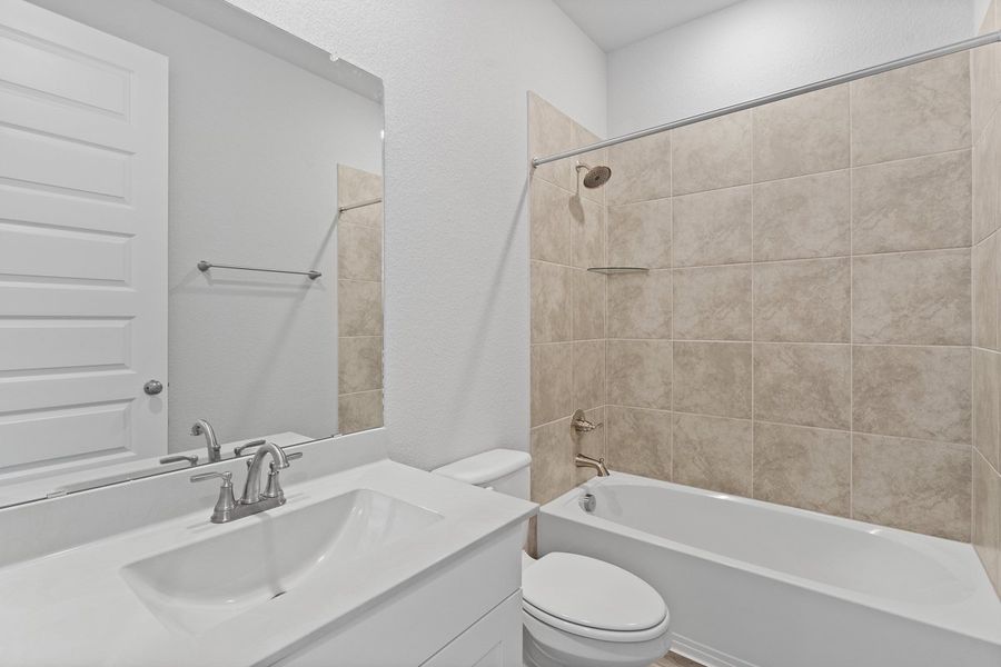 Furnished interior view inside a new home in Lariat, Liberty Hill (Image 9).