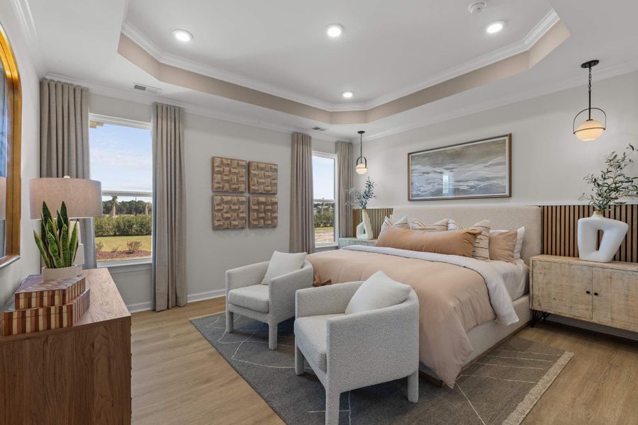 Representative furnished interior of a home built from the The Sunflower by Chesapeake Homes in Coastal Club of the Carolinas, Calabash (Image 12).