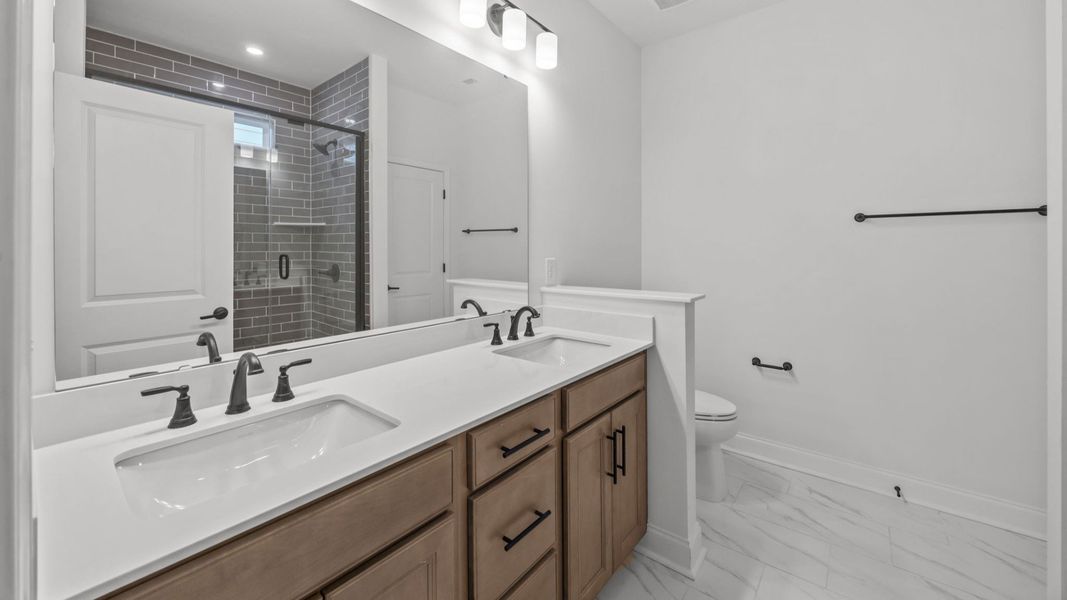 The Fairfield by DRB Homes in Farms at Bellingham Mooresville NC - Bathroom